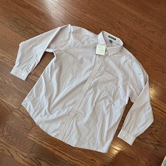 NWT Chestnut Hill Performance Woven No Iron Longsleeve Button Down Size 3XL XXXL - Picture 2 of 12